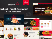 Giao diện Html Template nhà hàng thực phẩm siêu đẹp