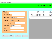 Hệ Thống Quản Lí Sinh Viên bằng C# Winform và SqlServer có đầy đủ chức năng quản trị : Thêm,Sửa,Xóa .Code theo hình thức tuần tự nên dễ hiểu, dễ sửa code , không phức tạp