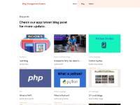 Hệ thống quản lý blog sử dụng Django Python