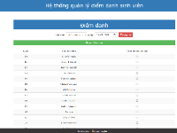 Hệ thống quản lý điểm danh sinh viên php