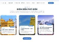 Hệ thống quản lý du lịch giao diện đẹp