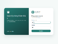 Hệ thống quản lý phòng khám thú y An Tâm Vet