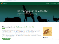 Hệ thống quản lý vườn thú bằng PHP