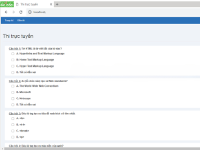 Hệ thống thi trắc nghiệm online php full báo cáo chi tiết