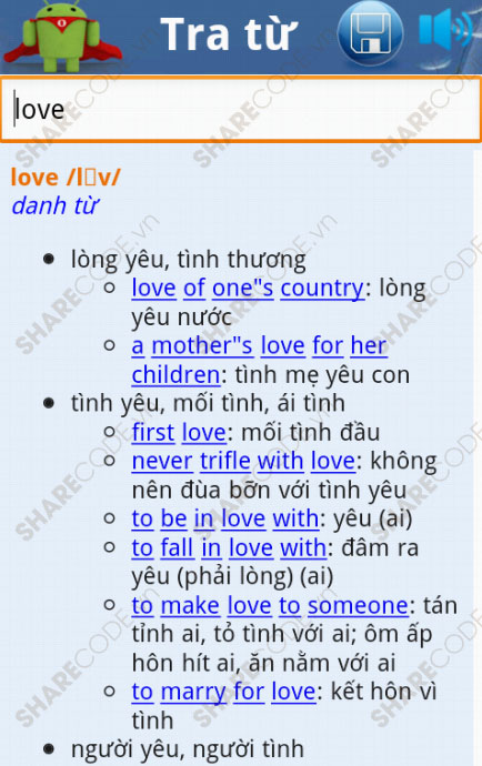 Full code ứng dụng  từ điển,từ điển anh việt trên Android,từ điển android,app từ điển,từ điển tiếng anh android,từ điển anh việt
