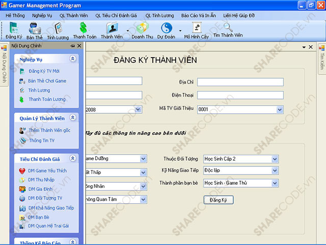 quản lý game thủ,source code quản lý,code quản lý game,quản lý người chơi game