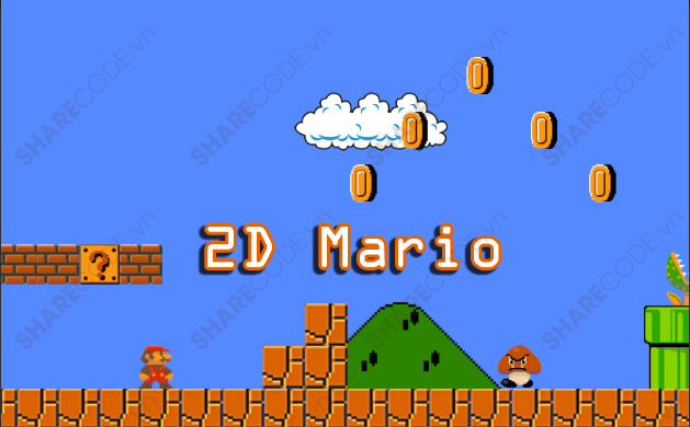 game 2D Mario,mario unit,game 2d mario,project mario,mario kinh điển