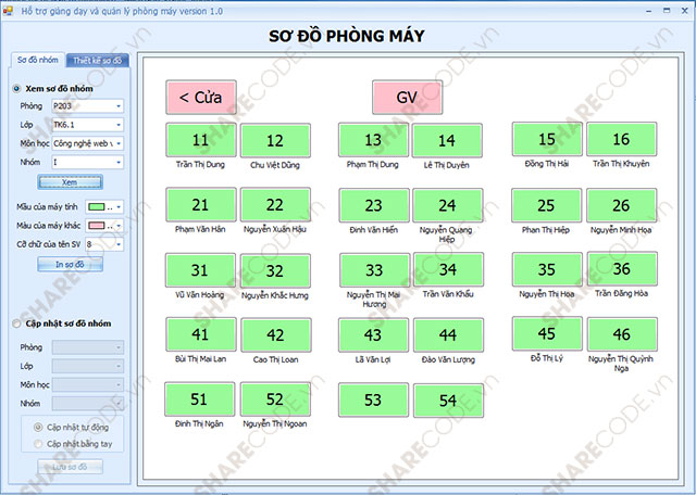 Phần mềm hỗ trợ giảng dạy,quản lý phòng máy tính,quản lý sinh viên,quản lý học sinh,hỗ trợ giảng dạy