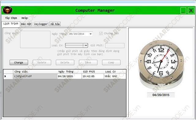 Code phần mềm quản lý,quản lý máy tính cá nhân C#,code mã hóa c#,quản lý công việc,quản lý thư mục,quản lý máy tính