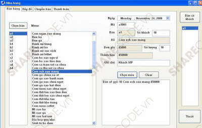 phần mềm quản lý nhà hàng,quản lý nhà hàng,VB.net + data acces,quản lý nhân viên,quản lý hóa đơn nhà hàng,code quản lý nhà hàng