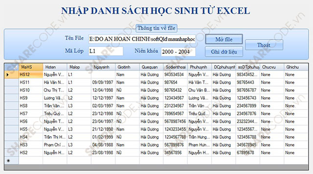 Phần mềm quản lý điểm,quản lý điểm học sinh,quản lý học sinh,quản lý điểm thi,quản lý môn học