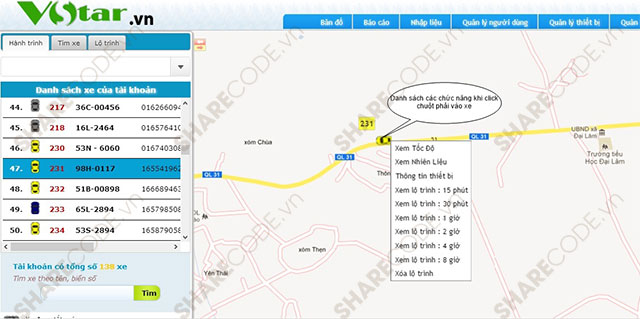 Full mã nguồn website quản lý,web giám sát hành trình xe,web Asp.net MVC3,code web quản hành trình,hành trình lái xe