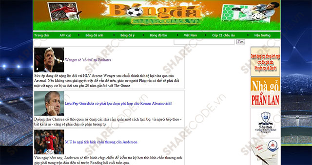 website tin tức bóng đá,web tin tức,tin tức Asp.Net,web tin tức tổng hợp,tin tức bóng đá,web tin tức thể thao