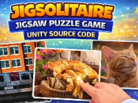Jigsolitaire Jigsaw Puzzle Game