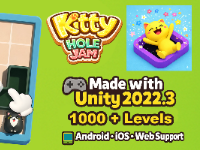 Kitty Hole Jam – 1000 Levels Unity Source Code