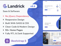 Landrick - Saas & Software Bootstrap 5 Landing Page Template - Update 04/2021