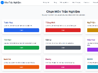 Share Source Website Trắc nghiệm cực nhẹ, siêu mượt nhiều chức năng