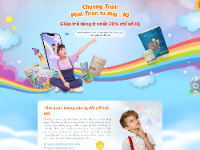 Mẫu landing page bộ sách tư duy, khóa học giáo dục chuẩn SEO