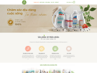 Mẫu website bán hàng sản phẩm organic đẹp, chuyên nghiệp