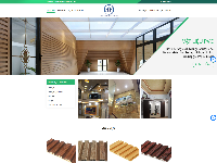 Mẫu website bán sàn gỗ vật liệu PVC, phào chỉ flatsome wordpress