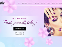 Mẫu website nail salon đẹp