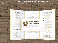 Menu nhà hàng 3D bằng JavaScript