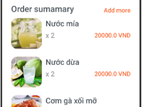 Phần mềm thiết lập đồ ăn trực tuyến