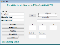 PID tốc độ động cơ từ Pic16F887 giao tiếp với máy tính qua RS232 sử dụng Visual Basic