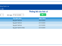 Quản lý phòng khám winfom có báo cáo