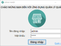 Quán lý quán cà phê winfom c# giao diện đẹp