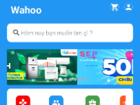 Sàn thương mại điện tử Wahoo dành cho nền tảng AndroidOS