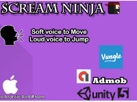 Scream Ninja Eighth Note - Simple Supper Addictive Mobile Game, Admob And Vungle Ads Included