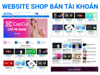 Share code website bán tài khoản dịch vụ sản phẩm số và MMO tài khoản AI như ChatGPT Gemini Grok | Nâng cấp Tài khoản Canva tài khoản Capcup tài khoản Youtube | Source code digital theme plugin
