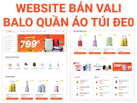 Share code website bán vali balo phụ kiên túi đeo quần áo | Cửa hàng vali quần áo balo quần áo shop thời trang vali balo phụ kiên túi xách Phù hợp bán quần áo thời trang balo vali túi đeo túi xách