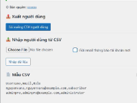Sharecode chức năng xuất nhập user người dùng trong wordpress