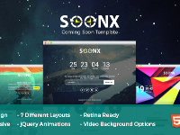 SoonX v1.0 Themeforest Responsive Coming Soon HTML5 CSS3 Site Template