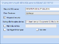 Source code chương trình chuyển từ Cơ sở dữ liệu SQL server sang Cơ sở dữ liệu SQLite