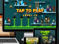 Source Code Game Zombie Buster | trò chơi 20 cấp độ | Html5 Game