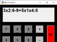 Source Code phần mềm máy tính bỏ túi java awt đơn giản - Simple Calculator java awt