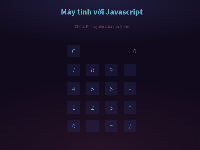 Source code Template ứng dụng máy tính online đơn giản với JAVASCRIPT