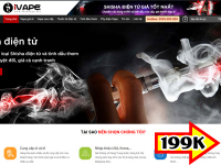 Source code website bán hàng Vape thương mại điện tử
