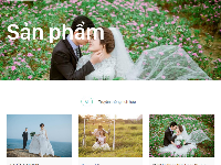 Website áo cưới, studio ảnh cưới tuyệt đẹp Chuẩn trên Mobile full code