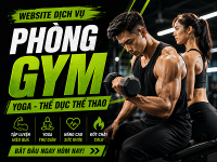 Source code phòng gym,website phòng gym,website thể thao,website dịch vụ phòng gym yoga,website yoga,Website quản lý phòng gym