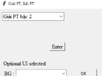 Source giải PT bậc 2, PT trùng phương, bất phương trình bậc nhất với python