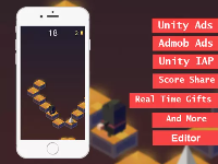 Step High - Game 2d Unity tap endless jumping Ready to publish mobile optimized