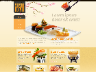 Template HTML bán thức an nhanh, bán sushi đẹp mắt