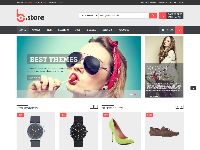 Template website bán hàng thời trang B-store