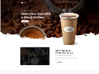 Template website giới thiệu và kinh doanh coffee đặt coffee online