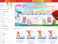 Template website sản phẩm cho mẹ và bé