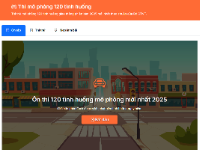 Theme WordPress Thi thử mô phỏng 120 tình huống giao thông